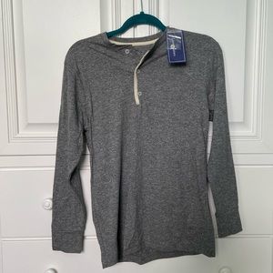NWT LAUREN JAMES BOYFRIEND HENLEY SHIRT